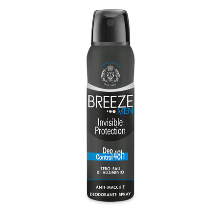 Deodorant spray fara aluminiu pentru barbati Invisible Protection Men, 150 ml, Breeze