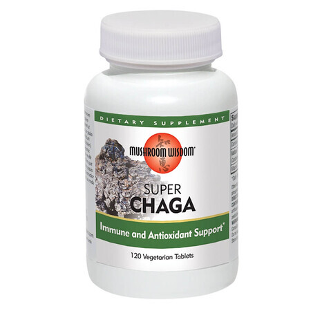 Super Chaga Mushroom Wisdom, 120 compresse vegetali, Secom