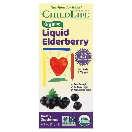 Childlife Essentials Saúco Líquido Ecológico Childlife Essentials Saúco Líquido Ecológico, 118 ml, Secom