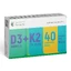 Vitamine D3 2000 IE + Vitamine K2 75 mcg, 40 filmomhulde tabletten, Remedia