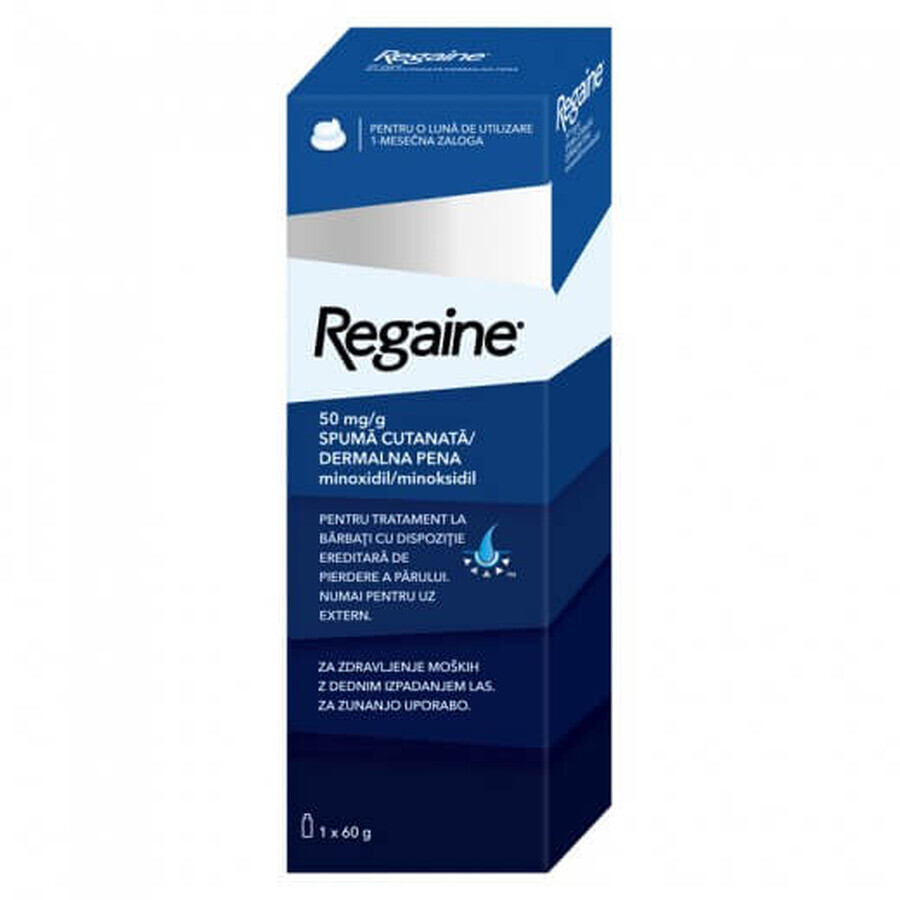 Regaine haaruitvalschuim voor mannen, 2x60 g, Johnson Johnson