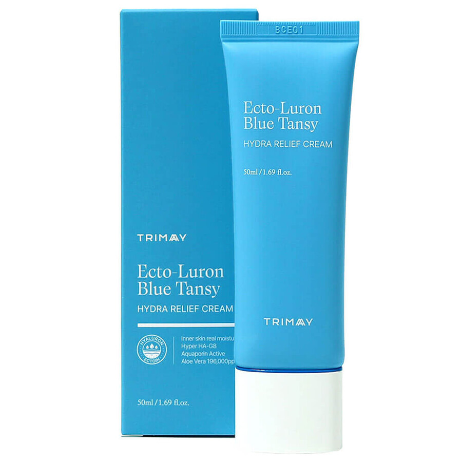 Ecto-Luron Blue Tansy Hydra Relief Crema viso idratante lenitiva, Trimay, 50 ml, Biocart