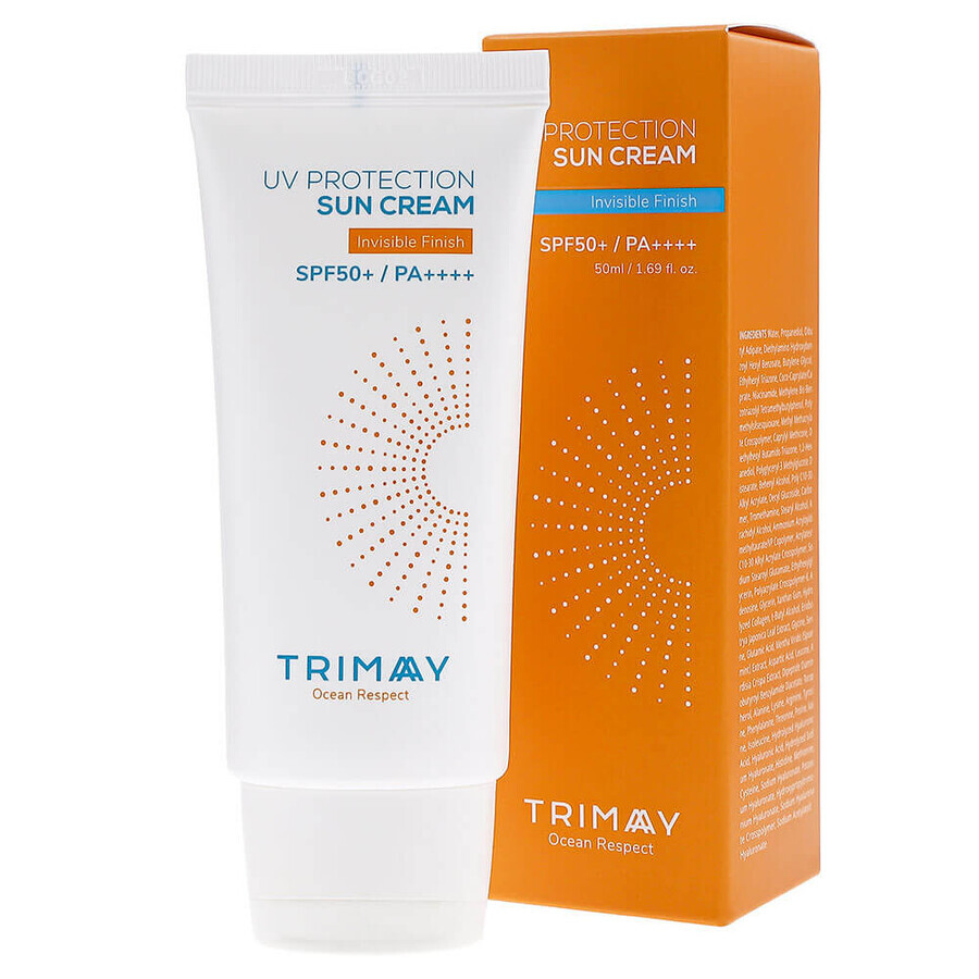 Crema di protezione solare, Fitru UV, SPF50+ PA++++, Finitura invisibile, Trimay, 50 ml, Biocart