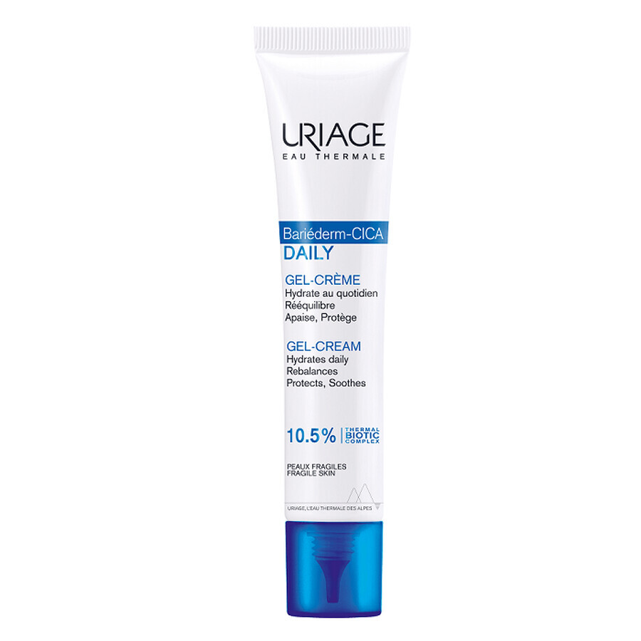 Gel crema para pieles frágiles y dañadas Bariederm Cica, 40 ml, Uriage