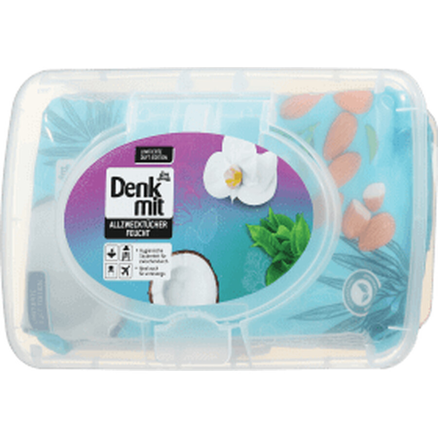 Denkmit Multi-functional wet wipes in a box, 50 pcs