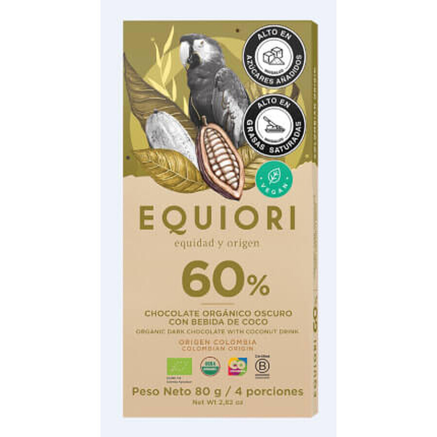 Equiori chocolate coconut ECO, 80 g