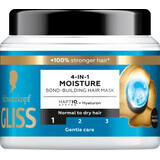 Schwarzkopf GLISS 4 in 1 vochtinbrengend haarmasker, 400 ml