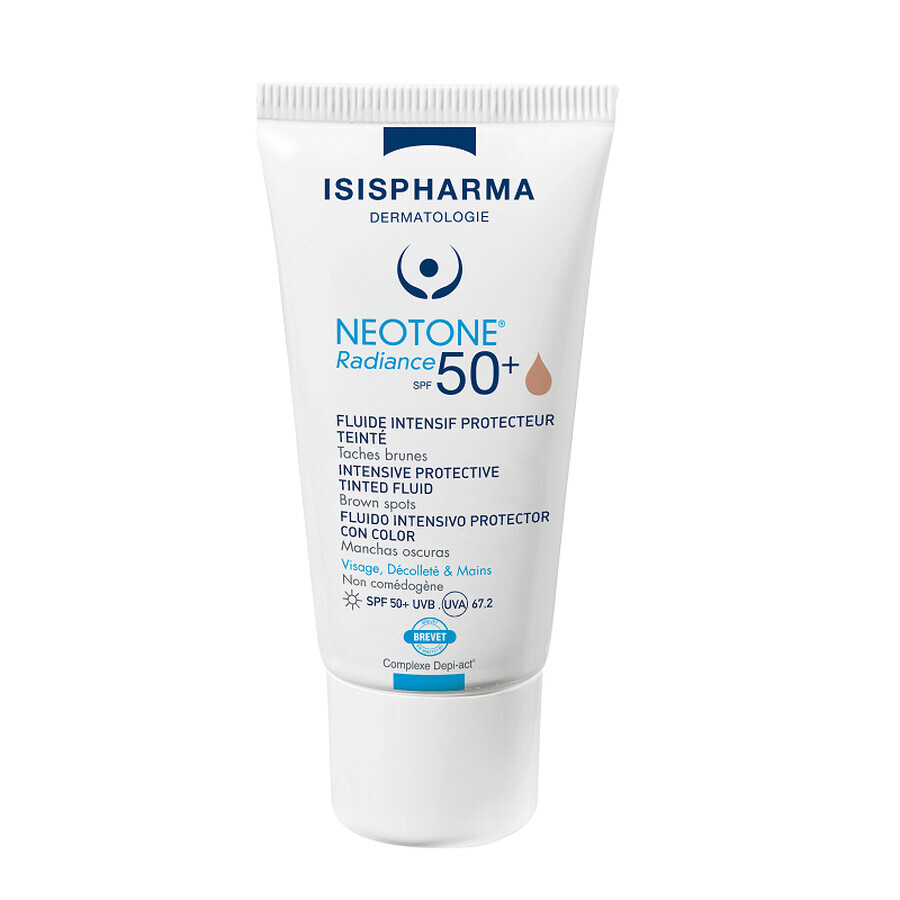 Isispharm Neotone Tinted Depigmenting Cream SPF50+ Medium Radiance, 30 ml