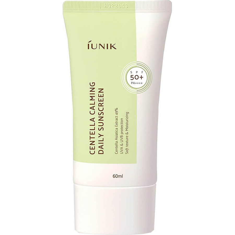 Gezichtscrème zonbescherming SPF 50+ PA++++ Centella Calming, 60 ml, Iunik