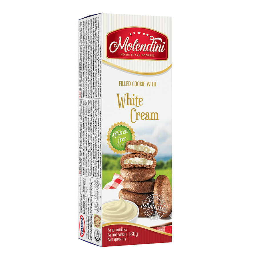 Koekjes gevuld met witte room, 180 g, Molendini