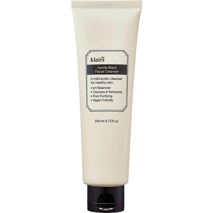 Gel Limpiador Facial Suave Negro, 140 ml, Klairs