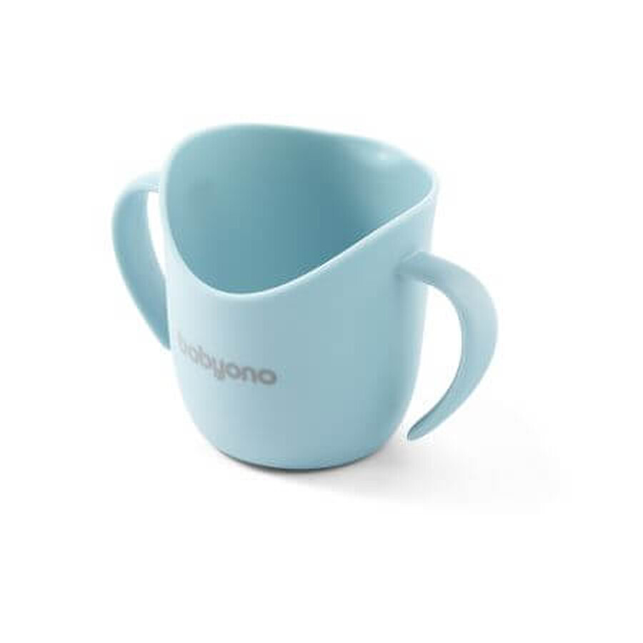 Tasse d'entraînement ergonomique, bleu clair, Babyono