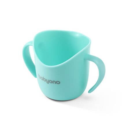 Tasse d'entraînement ergonomique, Turquoise, Babyono