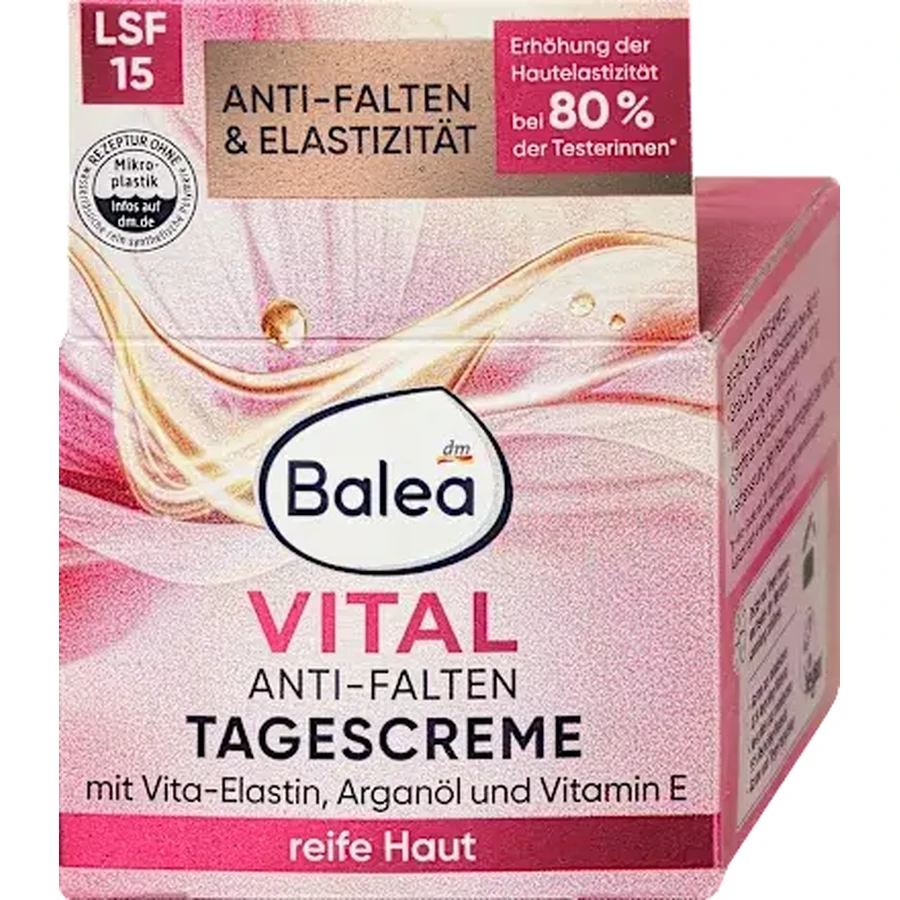 Balea Crema da giorno antirughe con SPF15, 50 ml
