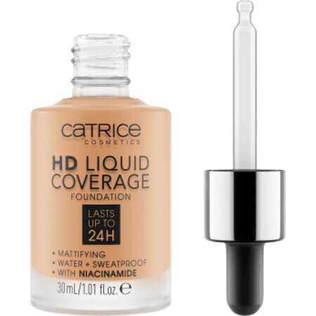 Catrice Fond de teint liquide HD 034 Medium Beige, 30 ml