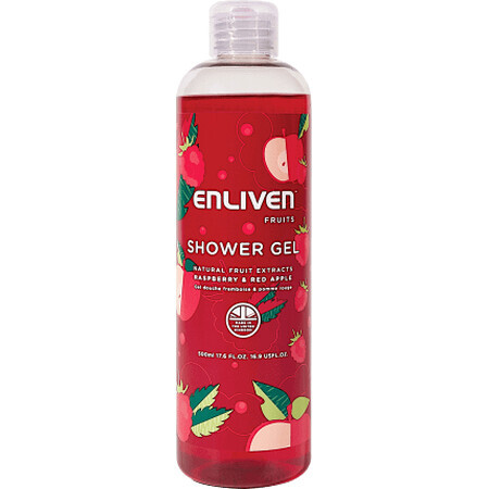 Enliven Himbeer- und Cranberry-Duschgel, 500 ml