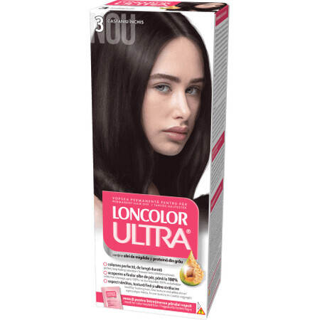 Loncolor Ultra Permanente Verf 3 Donkerbruin, 1 st