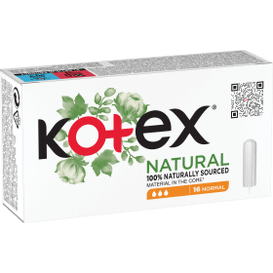 Kotex Binnenleggers Naturel Normaal, 16 stuks