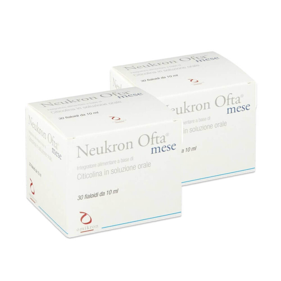 Confezione Neukron Ofta Mese, 2 x 30 flaconcini x 10 ml, Omikron 