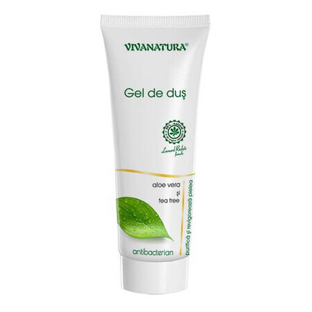 Gel doccia antibatterico con aloe vera e tea tree, 250 ml, Vivanatura