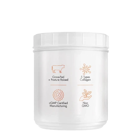 Codeage Hydrolyzed Multi Collagen - 5 Types Collagen Peptides, Colagen Hidrolizat din 5 Surse sub Forma de Peptide, Fara Aroma, 567 g, GNC