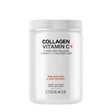 Codeage Collageen Vitamine C+, gehydrolyseerd collageen met vitamine C en hyaluronzuur, 283 g, GNC