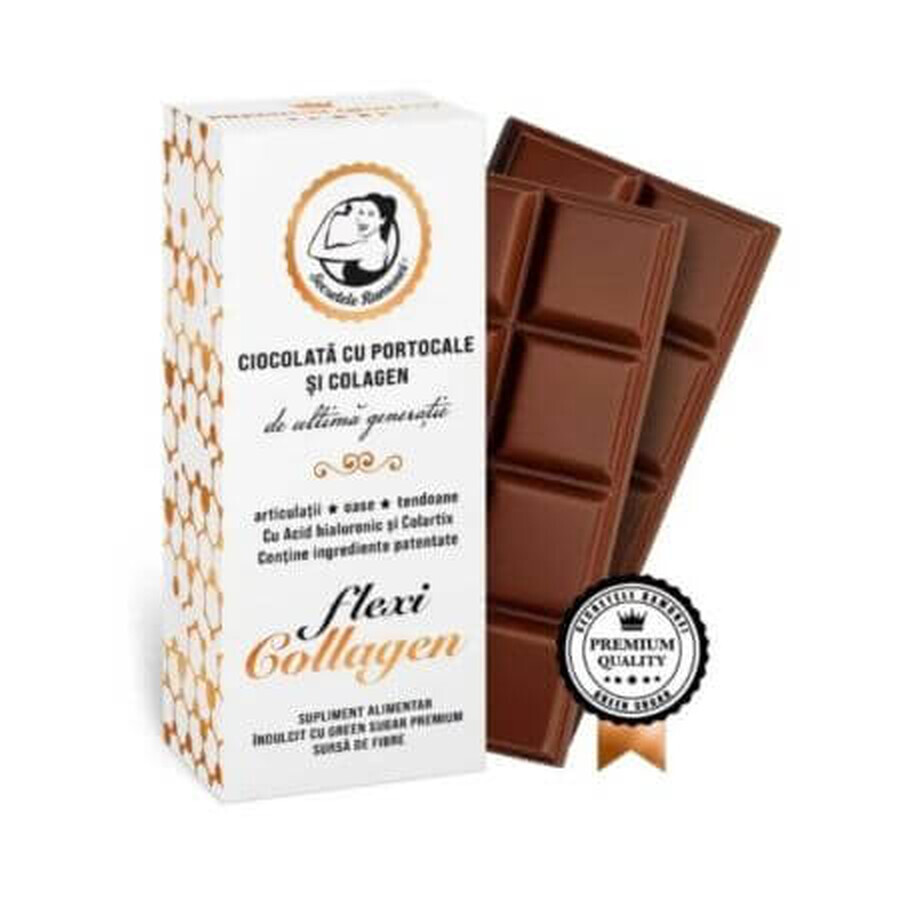 Chocolade met sinaasappels en collageen Flexi Collageen, 400 g, Ramona's Secrets