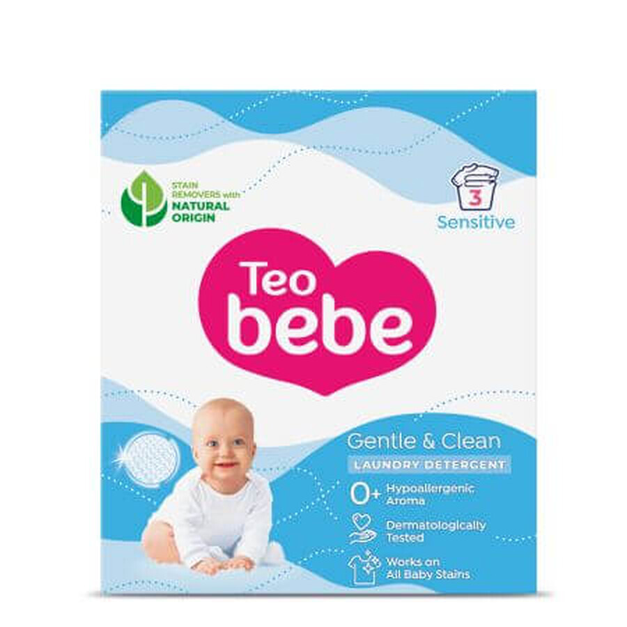 Sanft & Sauber Sensitiv Waschpulver, 225 g, Teo Baby