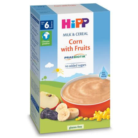 Melk en granen met maïs en fruit, 6 maanden+, 250 g, Hipp