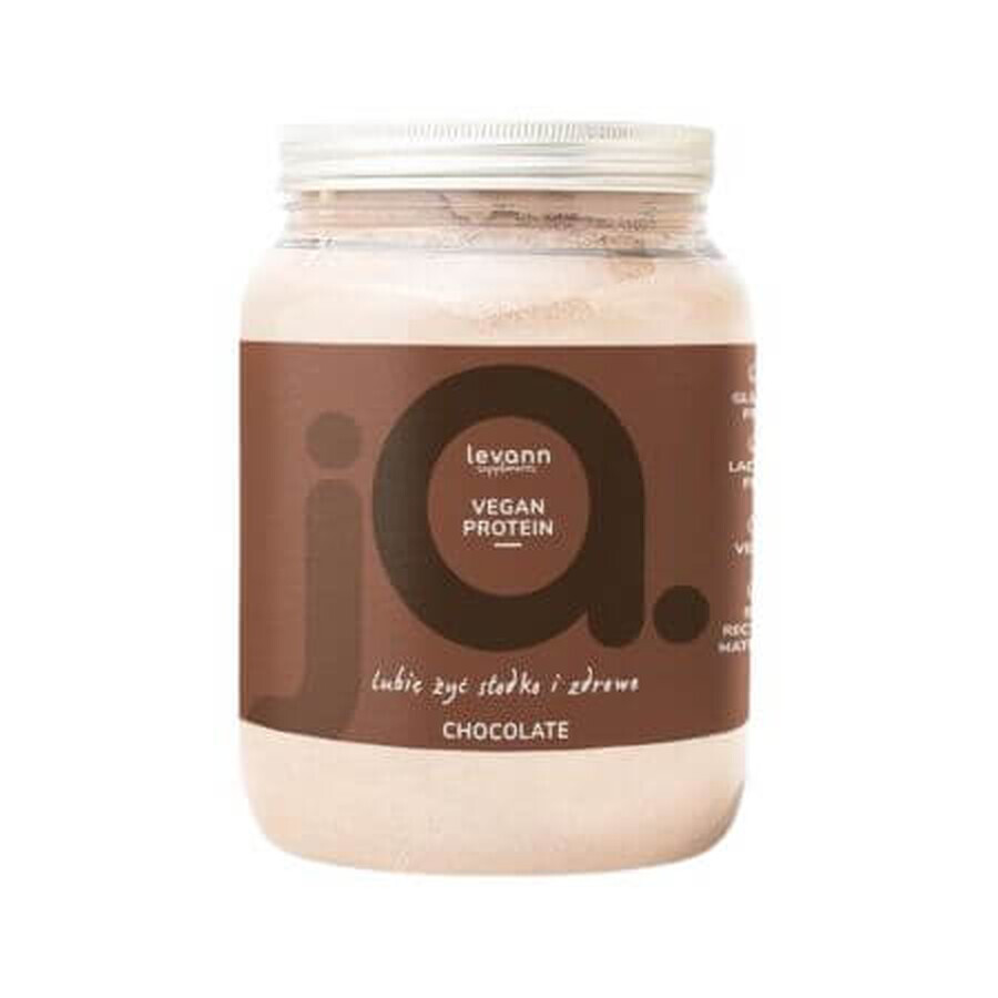 Levann Vegan Eiwitshake met Chocoladesmaak, 500 g, Voeding door Ann