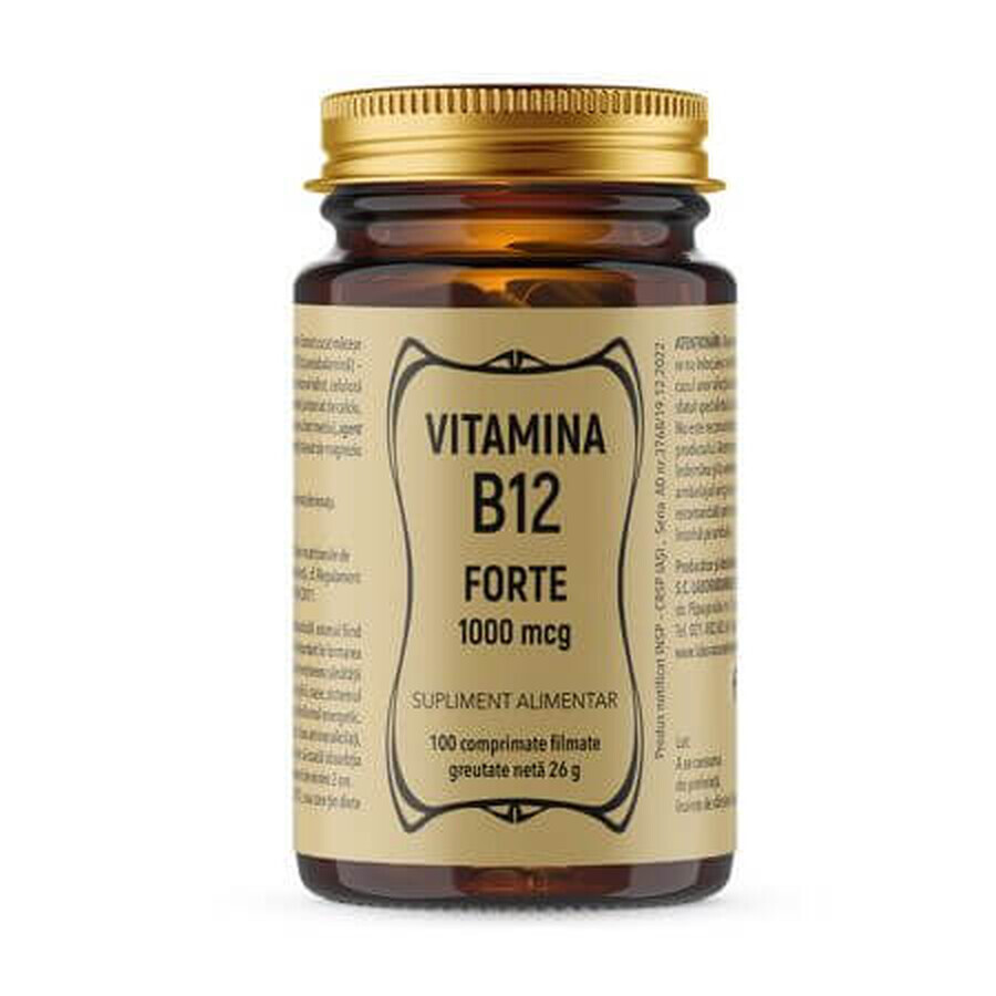 Vitamine B12, 1000 mcg, 100 comprimés, Remedia