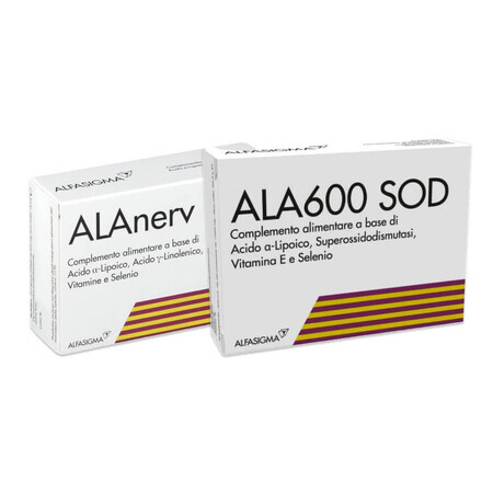 Pakket Alanerv 20 caps + Ala600 SOD 20 tabs, Alfasigma