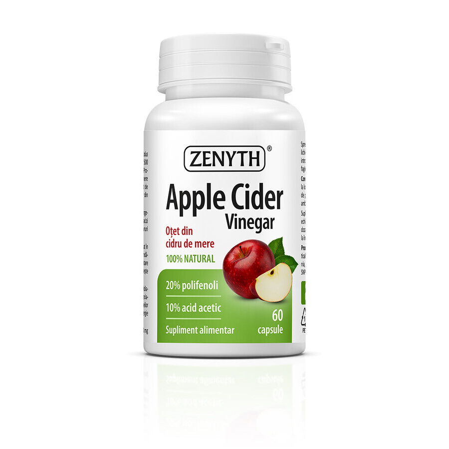 Apple Cider Vinegar, 60 capsules + Berberine, 500 mg, 60 capsules pack, Zenyth