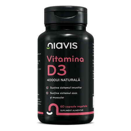 Vitamine D3, 60 capsules, Niavis