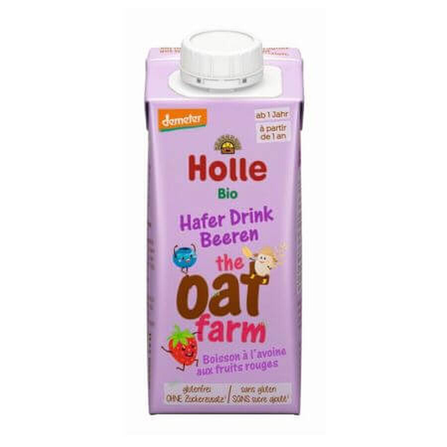 Organic oat drink for children with red fruits, 200 ml, Holle