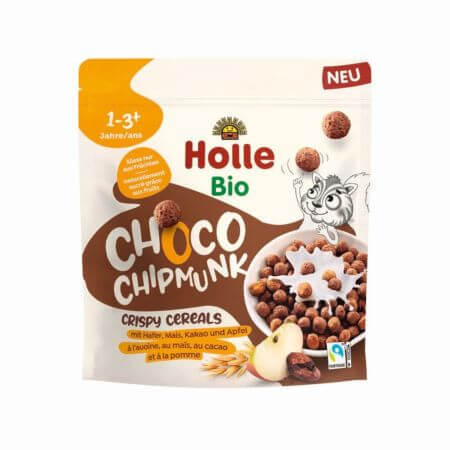 Céréales croquantes bio Choco ChipMunk, + 1 an, 125 g, Holle