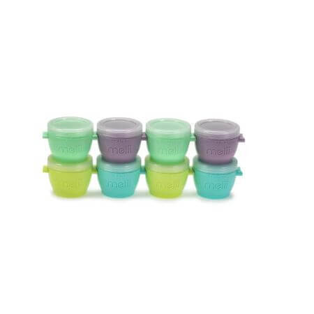 Set de 8 récipients en silicone Snap&Go, 118 ml, Melii