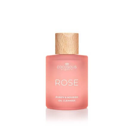 Olio detergente viso alla Rosa, 50 ml, Cocosolis