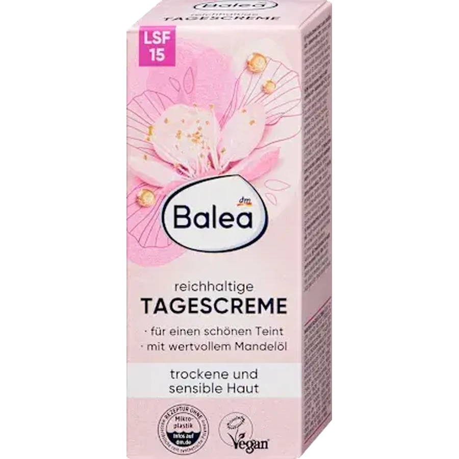 Balea Voedende Dagcrème met SPF15, 50 ml