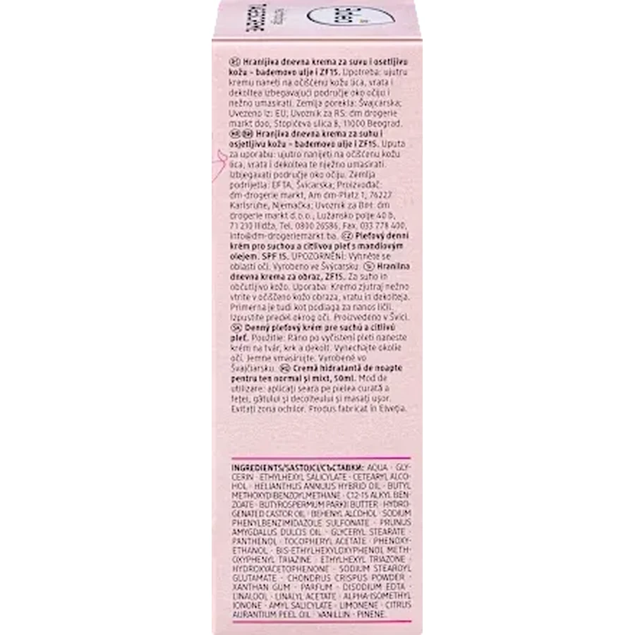 Balea Voedende Dagcrème met SPF15, 50 ml