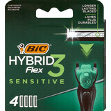 Ricariche BIC per rasoio 3Flex 3 Sensitive, 1 pz