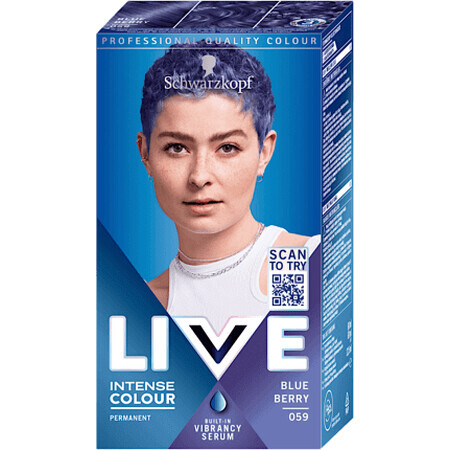 Schwarzkopf Live Permanent Haarfärbemittel 059 Heidelbeere, 1 Stück