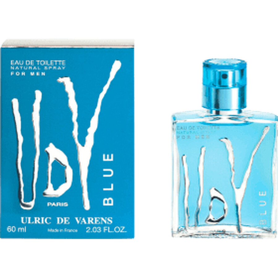 Eau de toilette Ulric de Valens pour hommes Bleu, 60 ml