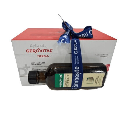 Gerovital Pacchetto Trattamento Anticaduta 10ml x12 + Gerovital Lozione Rigenerante al Petrolio 100ml