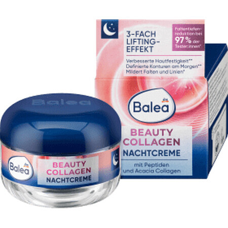 Balea Crema viso notte al collagene, 50 ml