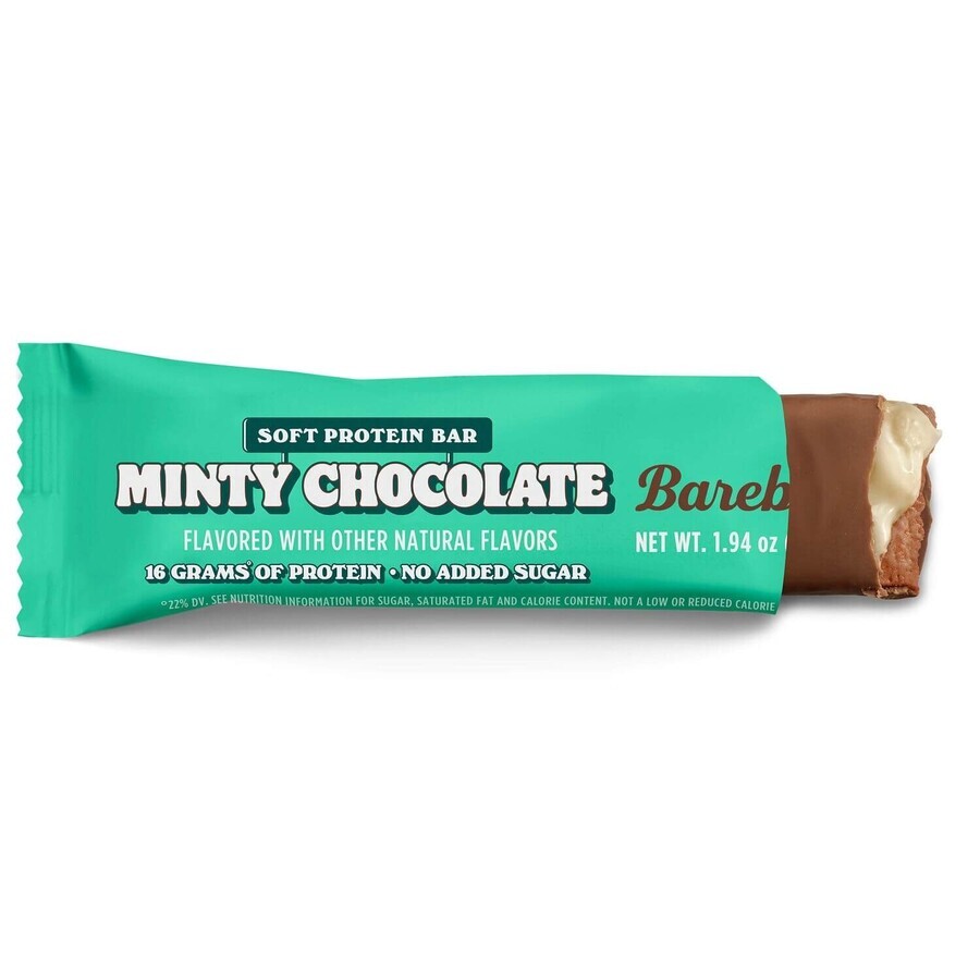 Barebells Soft Protein Bar Minzschokolade, Minzschokolade gewürzt Protein Bar, 55 g, GNC