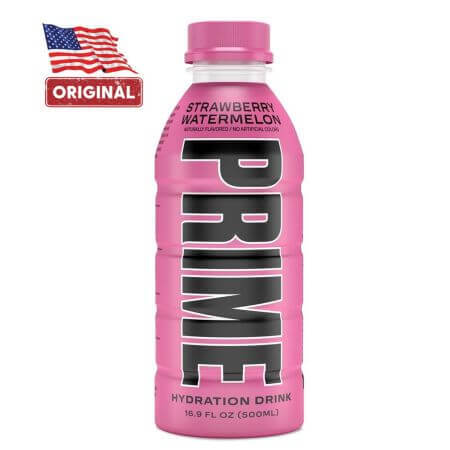 Prime Rehydration Drink met Aardbei en Watermeloen Hydratatiedrank USA, 500 ml, GNC