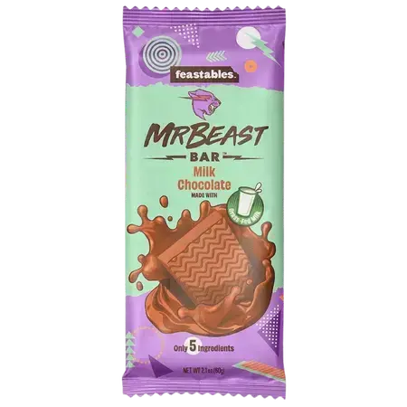 Melkchocolade Melkchocolade, 60 g, Mr Beast Feastables