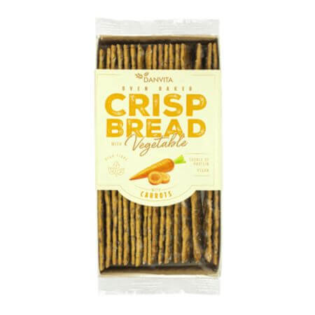 Knapperige sneetjes brood met wortels Knapperig brood, 130 g, Danvita