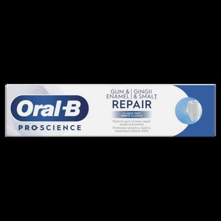 Dentifrice Pro-Science Advanced Gum & Enamel Repair, 75 ml, Oral B